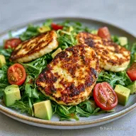 Salade au Halloumi pour 4 Personnes