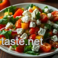 Salade d'&eacute;t&eacute; Color&eacute;e : Un M&eacute;lange Frais de L&eacute;gumes et Feta