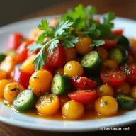 Recette Simple et Rapide Salade de L&eacute;gumes R&ocirc;tis Un D&eacute;lice Facile