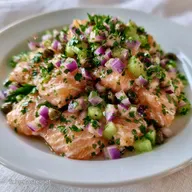 Salade De Saumon En Conserve en 15 Minutes