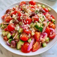 Salade M&eacute;diterran&eacute;enne L&eacute;g&egrave;re en 15 Min