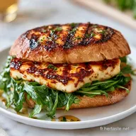 Sandwich Au Halloumi Po&ecirc;l&eacute; au Miel