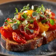 Sandwich aux tomates r&ocirc;ties et ail confit Le Go&ucirc;t de l&Eacute;t&eacute;
