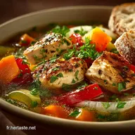 Soupe de Poulet aux L&eacute;gumes Bouillon de GrandM&egrave;re R&eacute;confortant