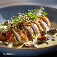 Recette et concours Supr&ecirc;me de volaille sauce Vin Jaune de chef