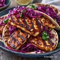 Tacos Au Halloumi Po&ecirc;l&eacute; en 25 Minutes