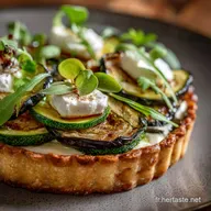 Tarte L&eacute;g&egrave;re aux Courgettes et Aubergines Recette estivale et ch&egrave;vre frais