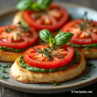 Recette Simple et Rapide Tartines Feta Tomates LAp&eacute;ro Chic