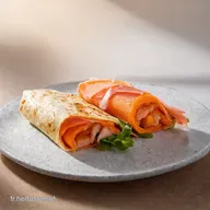 Recette Simple et Rapide Wrap Saumon Fum&eacute; Carottes Fra&icirc;ches