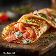 Wrap au saumon et ch&egrave;vre frais recette facile et rapide