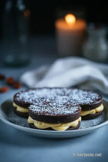 Dacquoise au Chocolat : Un Nuage de Chocolat Croustillant presentation