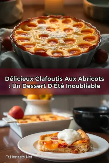 Délicieux Clafoutis aux Abricots : Un Dessert d' Été Inoubliable