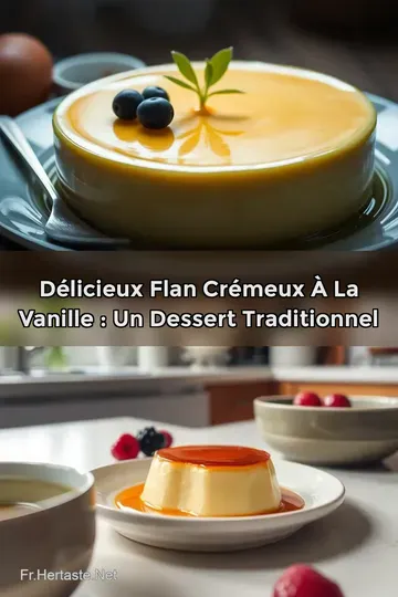 Délicieux Flan Crémeux à la Vanille : Un Dessert Traditionnel