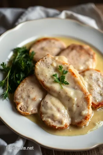 Escalopes de Poulet à la Crème : Un Classique Français presentation