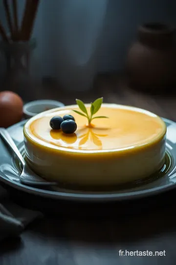 Flan Crémeux à la Vanille – Un Délice Classique presentation