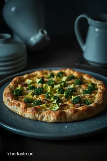 Galette de Brocolis Savoureuse presentation