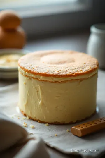 Gâteau au Fromage Crémeux à la Vanille presentation