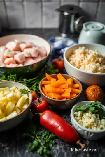 Nouilles sautées au poulet façon wok – un classique simple et savoureux ingredients