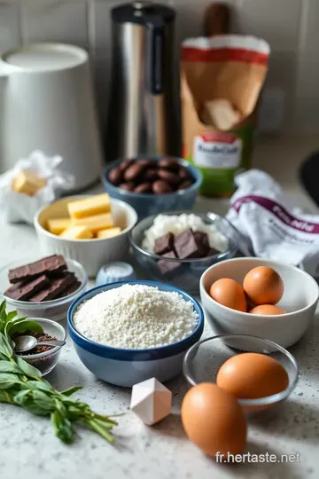 Recette Indispensable de Madeleines au Chocolat ingredients