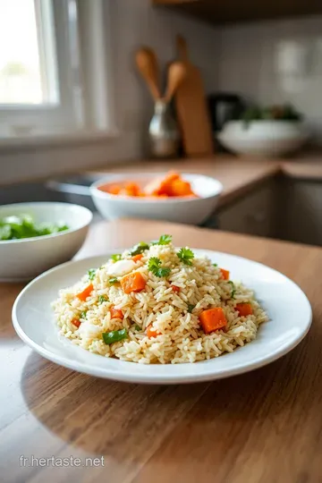 Riz Pilaf Parfumé aux Épices et Légumes Colorés steps