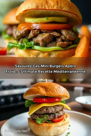 Savourez ces Mini Burgers Apéro Froid : L' Ultimate Recette Méditerranéenne