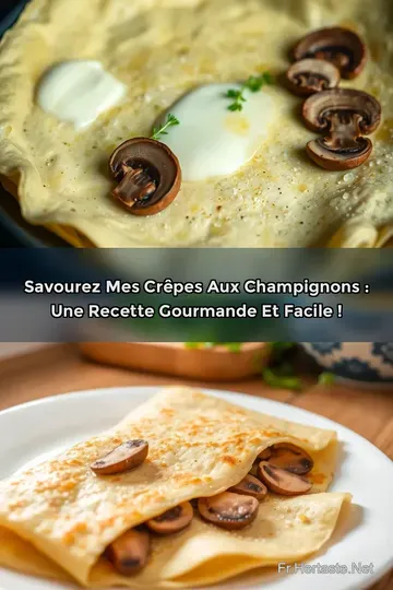 Savourez Mes Crêpes aux Champignons : Une Recette Gourmande et Facile !