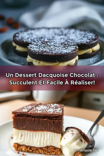 Un Dessert Dacquoise Chocolat : Succulent et Facile à Réaliser!