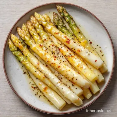 Recette Asperges Blanches Po&ecirc;le au Beurre Fiche recette