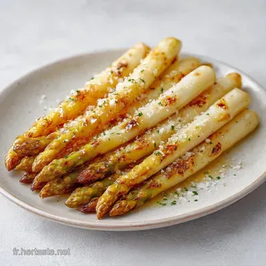 Asperges Blanches Po&ecirc;l&eacute;es au Beurre Fiche recette