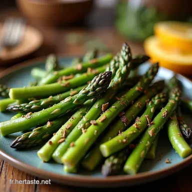 Asperges Vertes Grill&eacute;es &agrave; lHuile dOlive Ma Recette Facile Fiche recette