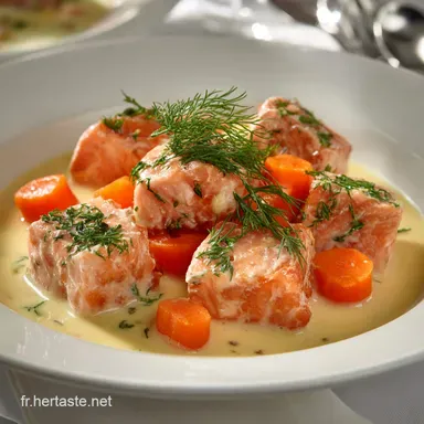 Blanquette de Saumon L&egrave;gre Recette Cr&eacute;meuse et L&eacute;g&egrave;re Fiche recette