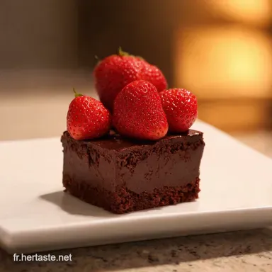 Recette Simple et Rapide Mes Bouch&eacute;es Fraises Chocolat fa&ccedil;on Duba&iuml; Fiche recette