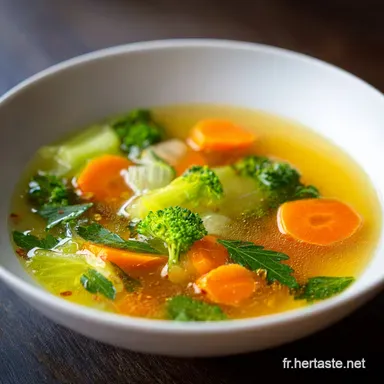 Bouillon de L&eacute;gumes Traditionnel pour 8 Personnes Fiche recette
