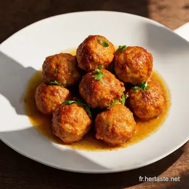 Boulettes Poulet Asiatiques Ap&eacute;ro Facile et Minceur