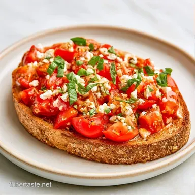 Bruschettes M&eacute;diterran&eacute;ennes en 15 Minutes Fiche recette