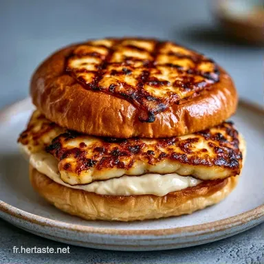Burger De Halloumi Grill&eacute; Croustillant Fiche recette