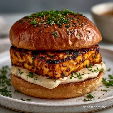 Burger De Halloumi Grill&eacute; Croustillant