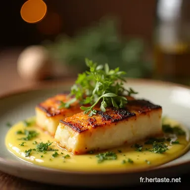 Dos de Cabillaud R&ocirc;ti Cr&egrave;me de SaintJacques Facile Fiche recette