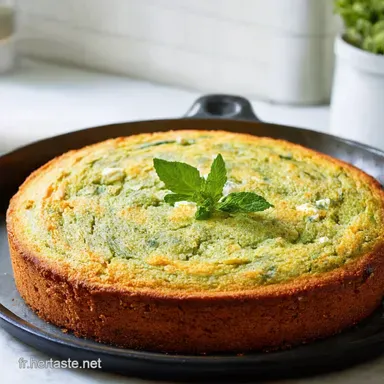 Cake Courgette Feta Menthe Un D&eacute;lice Estival Facile Fiche recette