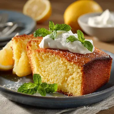 Cake l&eacute;ger au Citron et Yaourt Recette ultra-l&eacute;g&egrave;re au yaourt grec