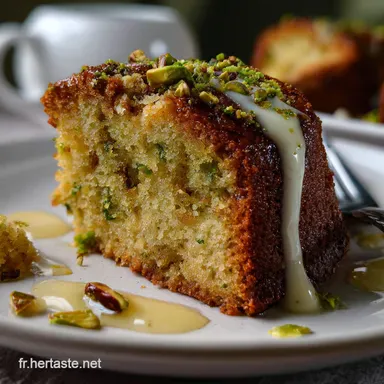 Recette de Cake &agrave; la Pistache : Facile et Moelleux Fiche recette