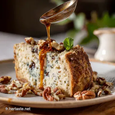 Cake Roquefort et Noix Lauthentique Cake Aveyronnais pour lap&eacute;ro Fiche recette