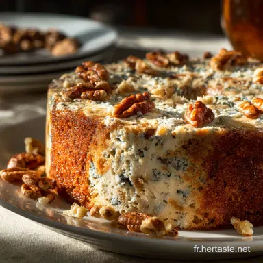 Cake Roquefort et Noix Lauthentique Cake Aveyronnais pour lap&eacute;ro
