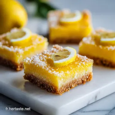 Carr&eacute;s au Citron Fondants en 1 Heure