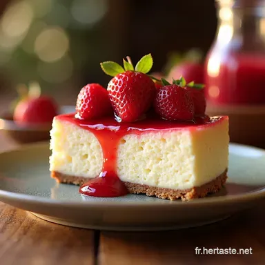 Cheesecake aux Fraises Express Recette Simple et Rapide Fiche recette