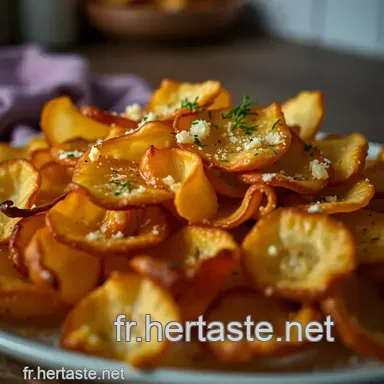 Chips Maison Croustillantes Oignon Parmesan: L'Ap&eacute;ro Facile! Fiche recette