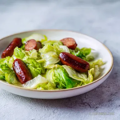 Chou Brais&eacute; Aux Saucisses pour 4 Personnes Fiche recette