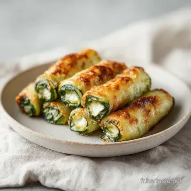 Cigares de Courgette Recette : Croustillants &agrave; la Feta en 35 Min