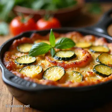 Clafoutis de Courgettes au Parmesan Recette Facile et Moelleuse Fiche recette