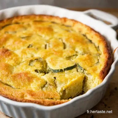 Clafoutis Courgettes Facile La Recette Ensoleill&eacute;e de Mamie Fiche recette